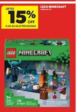 Real Canadian Superstore LEGO MINECRAFT offer