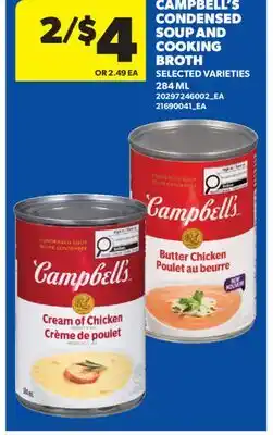 Real Canadian Superstore CAMPBELL'S CONDENSED SOUP AND COOKING BROTH offer