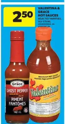 Real Canadian Superstore VALENTINA & GRACE HOT SAUCES offer