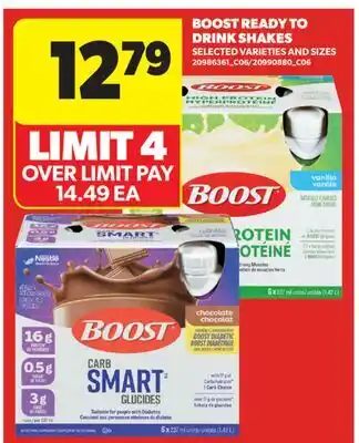 Real Canadian Superstore BOOST READY TO DRINK SHAKES offer
