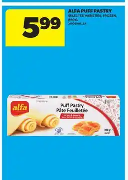 Real Canadian Superstore ALFA PUFF PASTRY offer