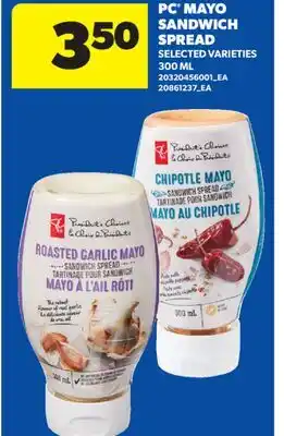 Real Canadian Superstore PC MAYO SANDWICH SPREAD offer