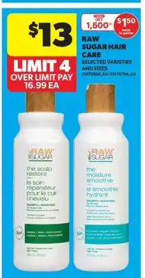 Real Canadian Superstore RAW SUGAR HAIR CARE offer