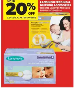 Real Canadian Superstore MEDELA OR LANSINOH FEEDING & NURSING ACCESORIES offer
