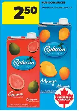 Real Canadian Superstore RUBICON JUICES offer