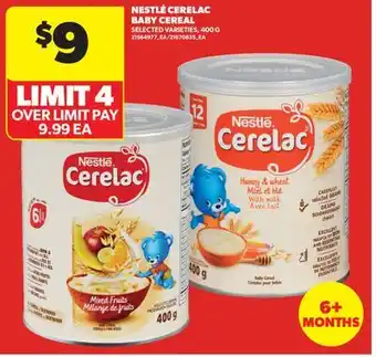 Real Canadian Superstore NESTLÉ CERELAC BABY CEREAL offer