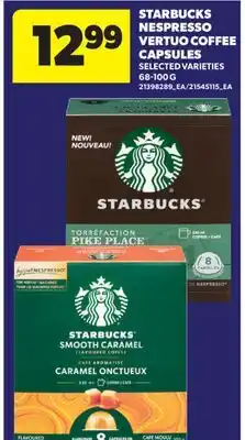 Real Canadian Superstore STARBUCKS NESPRESSO VERTUO COFFEE CAPSULES offer