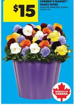 Real Canadian Superstore FARMER'S MARKET PANSY BOWL, 10 INCH offer