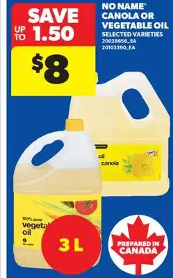 Real Canadian Superstore NO NAME CANOLA OR VEGETABLE OIL offer