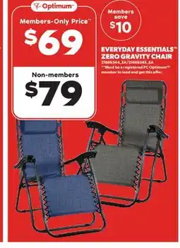 Real Canadian Superstore EVERYDAY ESSENTIALS ZERO GRAVITY CHAIR offer