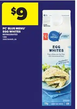 Real Canadian Superstore PC BLUE MENU EGG WHITES offer