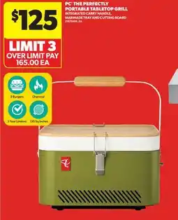 Real Canadian Superstore PC THE PERFECTLY PORTABLE TABLETOP GRILL offer