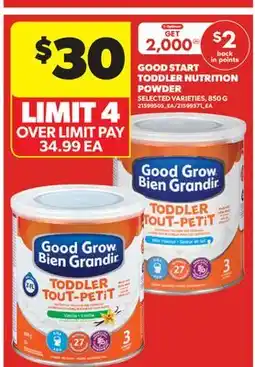 Real Canadian Superstore GOOD START TODDLER NUTRITION POWDER offer