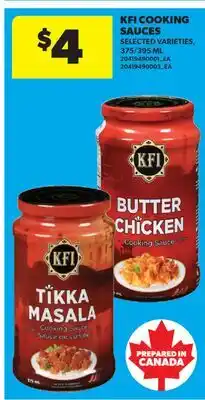 Real Canadian Superstore KFI COOKING SAUCES, 375/395 ML offer