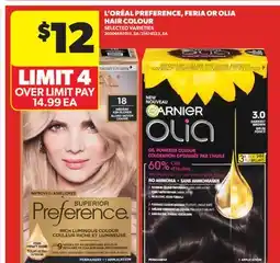 Real Canadian Superstore L' ORÉAL PREFERENCE, FERIA OR OLIA HAIR COLOUR offer