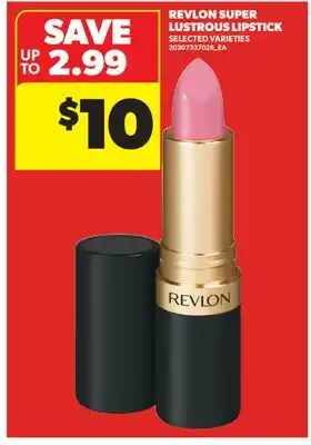 Real Canadian Superstore REVLON SUPER LUSTROUS LIPSTICK offer