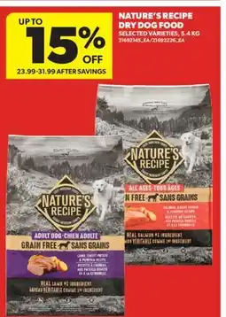 Real Canadian Superstore NATURE'S RECIPE DRY DOG FOOD offer