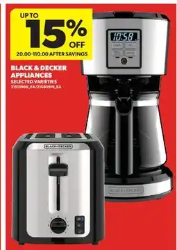 Real Canadian Superstore BLACK & DECKER APPLIANCES offer