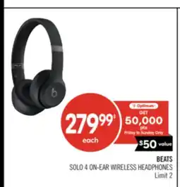 Shoppers Drug Mart BEATS SOLO 4 ON-EAR WIRELESS HEADPHONES offer