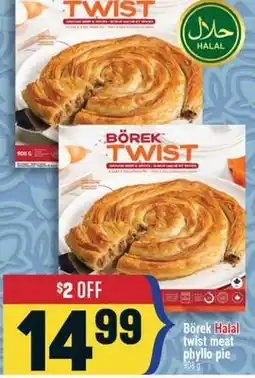 Marché Adonis Börek Halal twist meat phyllo pie offer