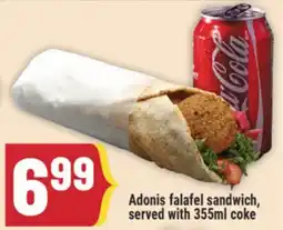 Marché Adonis Adonis falafel sandwich offer