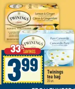 Marché Adonis Twinings tea bag offer