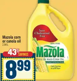 Marché Adonis Mazola corn or canola oil offer