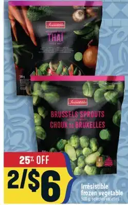 Marché Adonis Irrésistible frozen vegetable offer