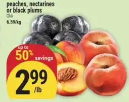 Marché Adonis peaches, nectarines or black plums offer