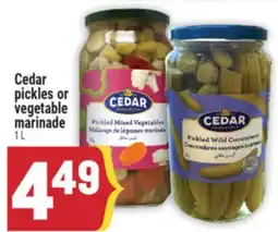 Marché Adonis Cedar pickles or vegetable marinade offer