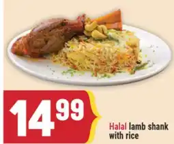 Marché Adonis Halal lamb shank with rice offer