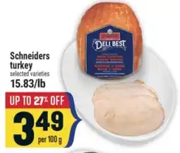 Marché Adonis Schneiders turkey offer