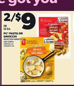 Loblaws PC PASTA OR GNOCCHI offer