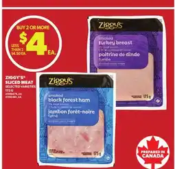 Loblaws ZIGGY'S SLICED MEAT offer