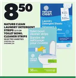 Loblaws NATURE CLEAN LAUNDRY DETERGENT STRIPS 32'S OR TOILET BOWL CLEANER STRIPS offer
