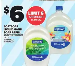 Loblaws SOFTSOAP LIQUID HAND SOAP REFILL offer