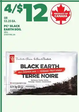Loblaws PC BLACK EARTH SOIL offer