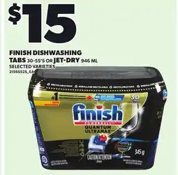 Loblaws FINISH DISHWASHING TABS, 30-55'S OR JET-DRY offer