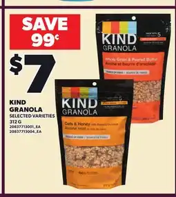 Loblaws KIND GRANOLA offer