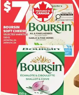 Loblaws BOURSIN SOFT CHEESE offer