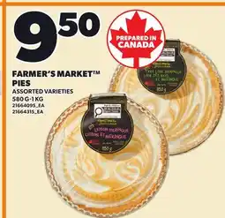 Loblaws FARMER'S MARKET PIES, 580 G-1 KG offer