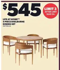 Loblaws LIFE AT HOME 5 PIECE SHELBURNE DINING SET offer