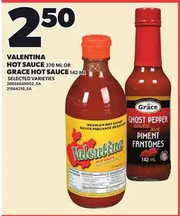 Loblaws VALENTINA HOT SAUCE, 370 ML OR GRACE HOT SAUCE, 142 ML offer