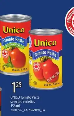 Loblaws UNICO TOMATO PASTE offer