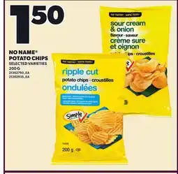 Loblaws NO NAME POTATO CHIPS offer