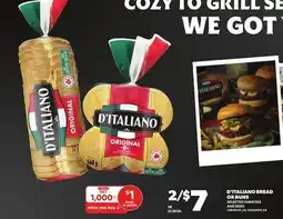 Loblaws D'ITALIANO BREAD OR BUNS offer