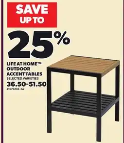 Loblaws LIFE AT HOME OUTDOOR ACCENT TABLES offer