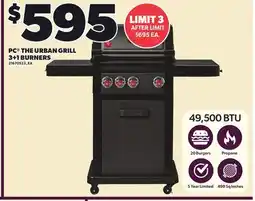 Loblaws PC THE URBAN GRILL 3+1 BURNERS offer