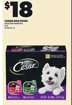 Loblaws CESAR DOG FOOD, 12'S offer