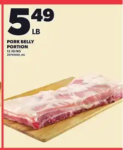 Loblaws PORK BELLY PORTION offer